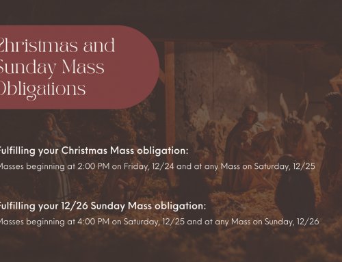 Christmas and Sunday Mass Obligations